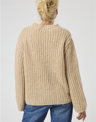 Lene Beier x Lind - LBKaffetid Strik - Sand